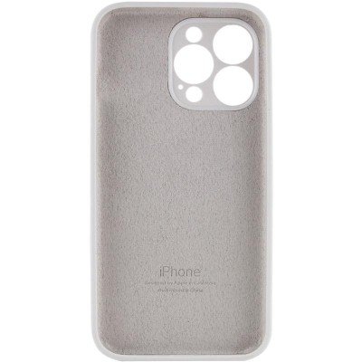 Чохол Silicone Case Full Camera Protective (AA) для Apple iPhone 15 Pro (6.1") Білий / White