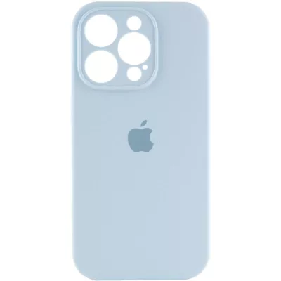 Чохол Silicone Case Full Camera Protective (AA) для Apple iPhone 15 Pro (6.1") Блакитний / Sweet Blue