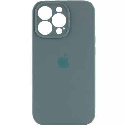 Чохол Silicone Case Full Camera Protective (AA) для Apple iPhone 15 Pro (6.1") Зелений / Pine green