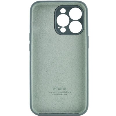 Чохол Silicone Case Full Camera Protective (AA) для Apple iPhone 15 Pro (6.1") Зелений / Pine green