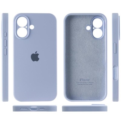 Чохол Silicone Case Full Camera Protective (AA) для Apple iPhone 16 (6.1") Блакитний / Lilac Blue Чохол Silicone Case Full Camera Protective (AA) для Apple iPhone 16 (6.1") Блакитний / Lilac Blue