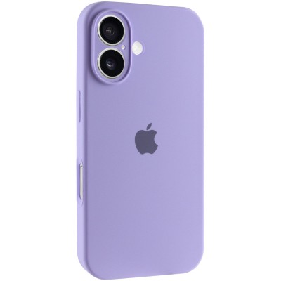 Чохол Silicone Case Full Camera Protective (AA) для Apple iPhone 16 (6.1") Бузковий / Dasheen