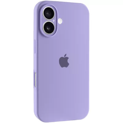 Чохол Silicone Case Full Camera Protective (AA) для Apple iPhone 16 (6.1") Бузковий / Dasheen