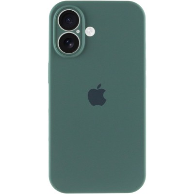 Чохол Silicone Case Full Camera Protective (AA) для Apple iPhone 16 (6.1") Зелений / Pine green
