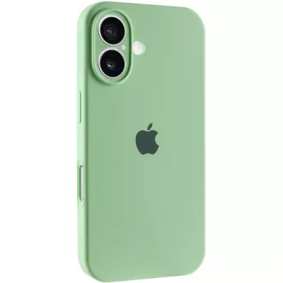Чохол Silicone Case Full Camera Protective (AA) для Apple iPhone 16 (6.1") Зелений / Pistachio