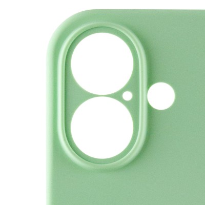 Чохол Silicone Case Full Camera Protective (AA) для Apple iPhone 16 (6.1") Зелений / Pistachio