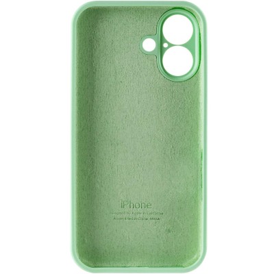 Чохол Silicone Case Full Camera Protective (AA) для Apple iPhone 16 (6.1") Зелений / Pistachio