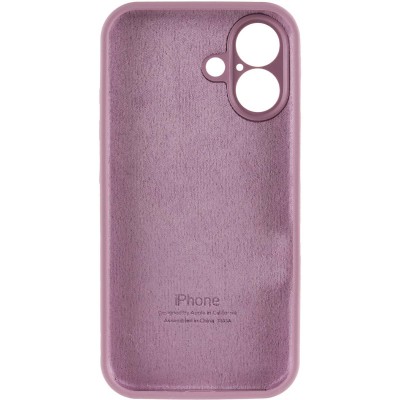 Чохол Silicone Case Full Camera Protective (AA) для Apple iPhone 16 (6.1") Ліловий / Lilac Pride