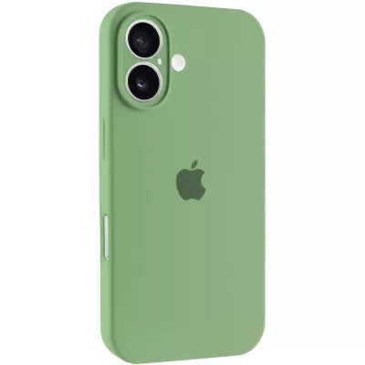 Чохол Silicone Case Full Camera Protective (AA) для Apple iPhone 16 (6.1") М'ятний / Mint