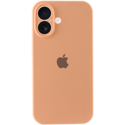Чохол Silicone Case Full Camera Protective (AA) для Apple iPhone 16 (6.1") Помаранчевий / Cantaloupe