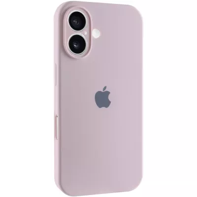 Чохол Silicone Case Full Camera Protective (AA) для Apple iPhone 16 (6.1") Рожевий / Chalk Pink