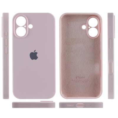 Чохол Silicone Case Full Camera Protective (AA) для Apple iPhone 16 (6.1") Рожевий / Chalk Pink Чохол Silicone Case Full Camera Protective (AA) для Apple iPhone 16 (6.1") Рожевий / Chalk Pink