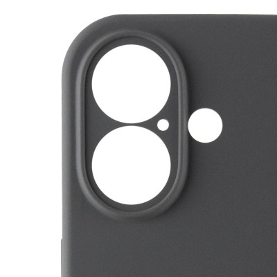 Чохол Silicone Case Full Camera Protective (AA) для Apple iPhone 16 (6.1") Сірий / Dark Gray