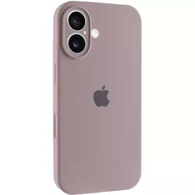 Чохол Silicone Case Full Camera Protective (AA) для Apple iPhone 16 (6.1") Сірий / Lavender