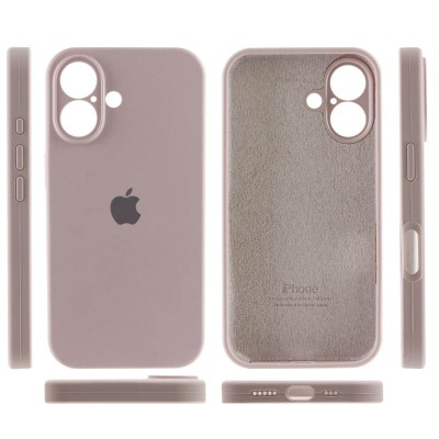 Чохол Silicone Case Full Camera Protective (AA) для Apple iPhone 16 (6.1") Сірий / Lavender Чохол Silicone Case Full Camera Protective (AA) для Apple iPhone 16 (6.1") Сірий / Lavender