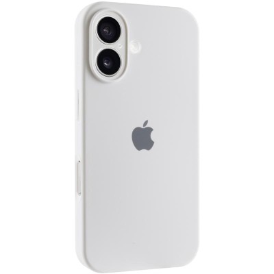 Чохол Silicone Case Full Camera Protective (AA) для Apple iPhone 16 Plus (6.7") Білий / White