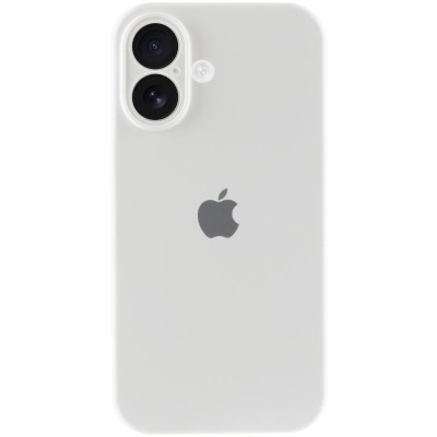 Чохол Silicone Case Full Camera Protective (AA) для Apple iPhone 16 Plus (6.7") Білий / White