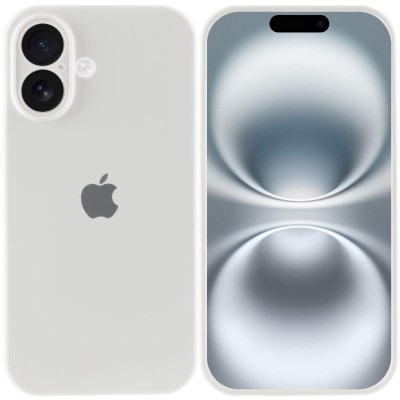 Чохол Silicone Case Full Camera Protective (AA) для Apple iPhone 16 Plus (6.7") Білий / White