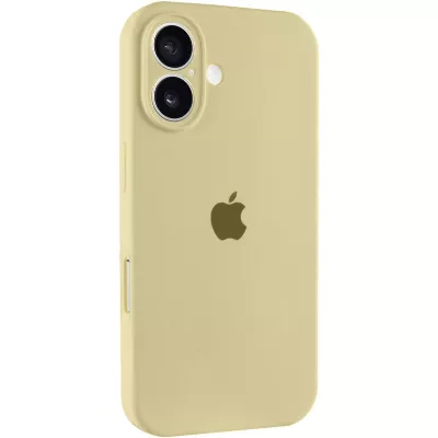 Чохол Silicone Case Full Camera Protective (AA) для Apple iPhone 16 Plus (6.7") Жовтий / Mellow Yellow