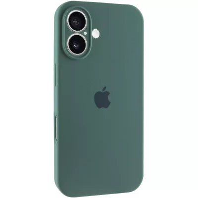 Чохол Silicone Case Full Camera Protective (AA) для Apple iPhone 16 Plus (6.7") Зелений / Pine green
