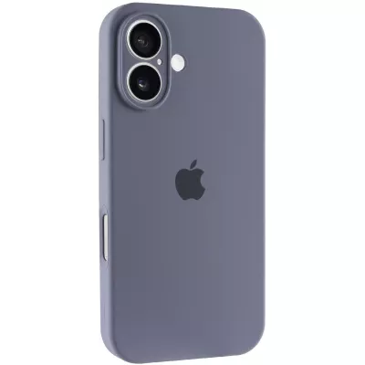 Чохол Silicone Case Full Camera Protective (AA) для Apple iPhone 16 Plus (6.7") Сірий / Lavender Gray