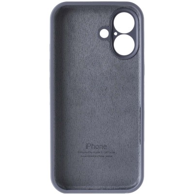 Чохол Silicone Case Full Camera Protective (AA) для Apple iPhone 16 Plus (6.7") Сірий / Lavender Gray