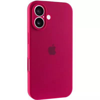 Чохол Silicone Case Full Camera Protective (AA) для Apple iPhone 16 Plus (6.7") Червоний / Rose Red