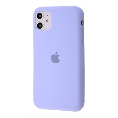 Чохол Silicone Case Full iPhone 11 lilac cream