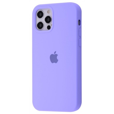 Чохол Silicone Case Full iPhone 12 Pro Max light purple