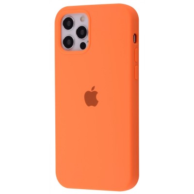 Чохол Silicone Case Full iPhone 12 Pro Max papaya