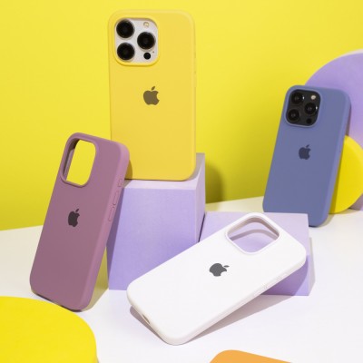 Чохол Silicone Case Full iPhone 12 Pro Max papaya