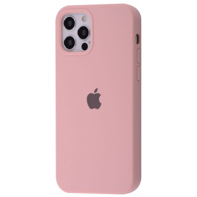 Чохол Silicone Case Full iPhone 12 Pro Max pink sand