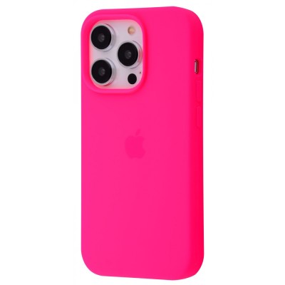 Чохол Silicone Case Full iPhone 16 Pro bright pink