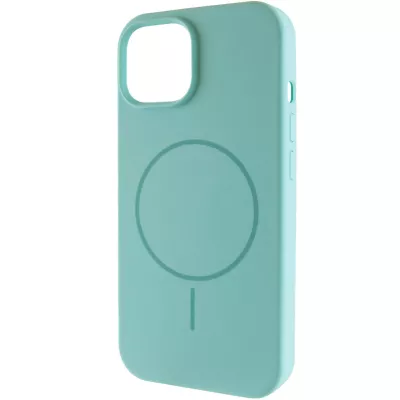 Чохол Silicone Case Full Protective (AA) NO LOGO with MagSafe для Apple iPhone 11 (6.1") Бірюзовий / Marine Green
