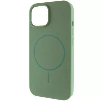 Чохол Silicone Case Full Protective (AA) NO LOGO with MagSafe для Apple iPhone 11 Pro Max (6.5") Зелений / Pine green