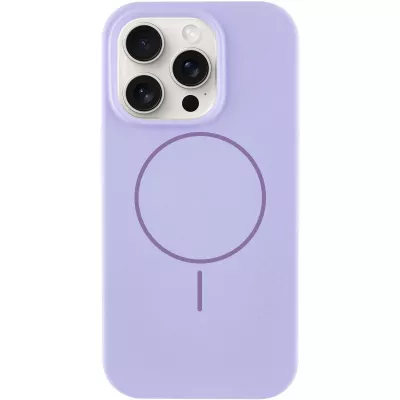 Чохол Silicone Case Full Protective (AA) NO LOGO with MagSafe для Apple iPhone 13 Pro (6.1") Бузковий / Dasheen