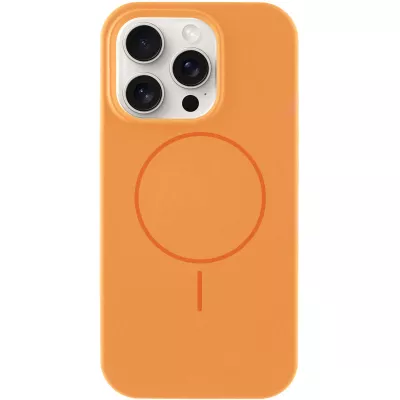 Чохол Silicone Case Full Protective (AA) NO LOGO with MagSafe для Apple iPhone 13 Pro (6.1") Помаранчевий / Papaya