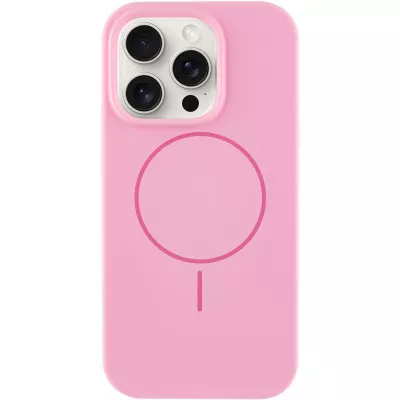 Чохол Silicone Case Full Protective (AA) NO LOGO with MagSafe для Apple iPhone 13 Pro (6.1") Рожевий / Light pink