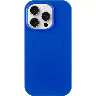 Чохол Silicone Case Full Protective (AA) NO LOGO with MagSafe для Apple iPhone 13 Pro (6.1") Синій / Capri Blue