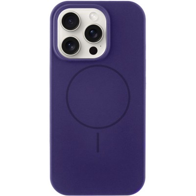 Чохол Silicone Case Full Protective (AA) NO LOGO with MagSafe для Apple iPhone 13 Pro (6.1") Фіолетовий / Elderberry