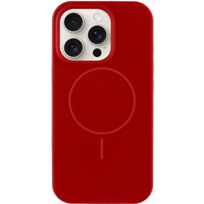 Чохол Silicone Case Full Protective (AA) NO LOGO with MagSafe для Apple iPhone 13 Pro (6.1") Червоний / Deep Red Чохол Silicone Case Full Protective (AA) NO LOGO with MagSafe для Apple iPhone 13 Pro (6.1") Червоний / Deep Red