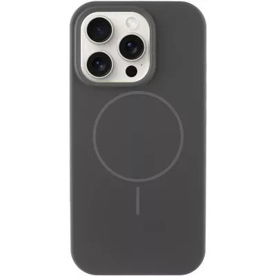 Чохол Silicone Case Full Protective (AA) NO LOGO with MagSafe для Apple iPhone 13 Pro Max (6.7") Сірий / Dark Gray