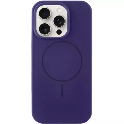 Чохол Silicone Case Full Protective (AA) NO LOGO with MagSafe для Apple iPhone 13 Pro Max (6.7") Фіолетовий / Elderberry