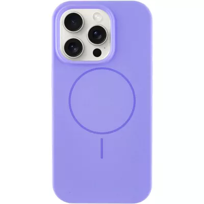 Чохол Silicone Case Full Protective (AA) NO LOGO with MagSafe для Apple iPhone 14 Pro (6.1") Бузковий / Lilac