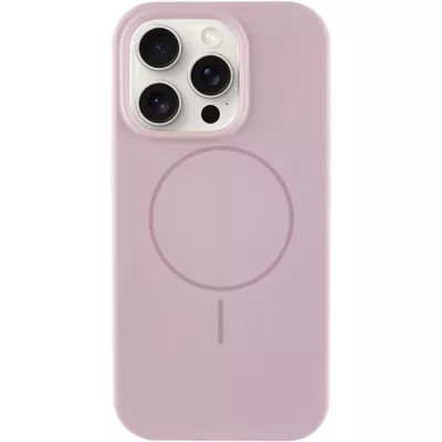 Чохол Silicone Case Full Protective (AA) NO LOGO with MagSafe для Apple iPhone 14 Pro (6.1") Рожевий / Pink Sand