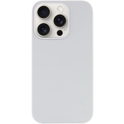 Чохол Silicone Case Full Protective (AA) NO LOGO для Apple iPhone 15 Pro (6.1") Білий / White