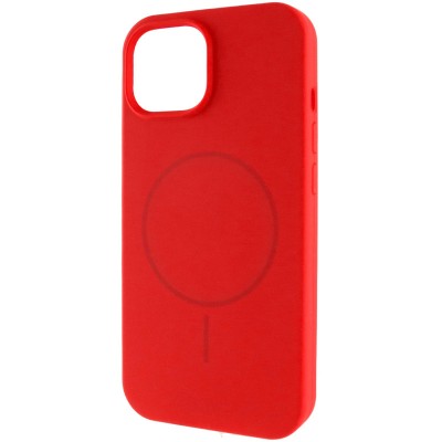 Чохол Silicone Case Full Protective (AA) NO LOGO with MagSafe для Apple iPhone 15 (6.1") Червоний / Red