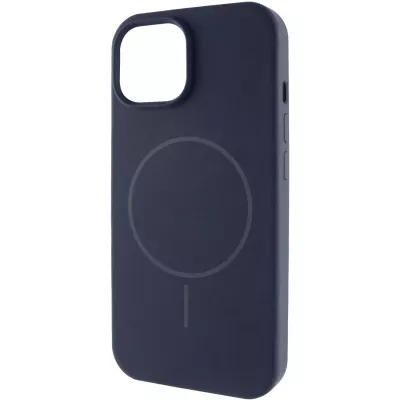 Чохол Silicone Case Full Protective (AA) NO LOGO with MagSafe для Apple iPhone 15 Plus (6.7") Темно-синій / Midnight blue