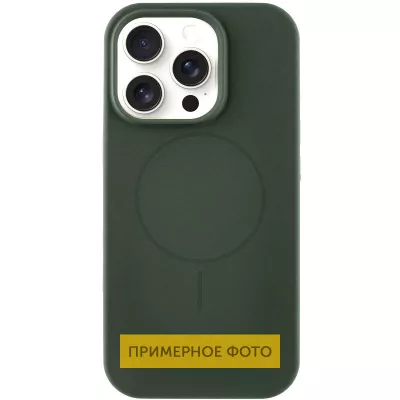 Чохол Silicone Case Full Protective (AA) NO LOGO with MagSafe для Apple iPhone 16 (6.1") Зелений / Cyprus Green