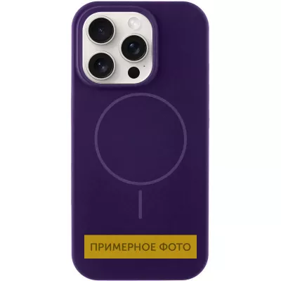Чохол Silicone Case Full Protective (AA) NO LOGO with MagSafe для Apple iPhone 16 (6.1") Фіолетовий / Amethyst